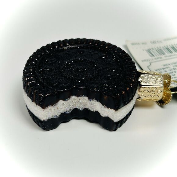 Old World Christmas Glass Blown Ornament Sandwich Cookie - New With Tags OWC - Picture 4 of 13